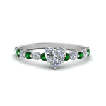 Load image into Gallery viewer, shared-prong-thin-heart-engagement-ring-with-emerald-in-FDENS3023HTRGEMGR-NL-WG
