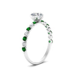 Load image into Gallery viewer, shared-prong-thin-heart-engagement-ring-with-emerald-in-FDENS3023HTRGEMGR-NL-WG

