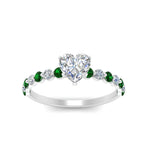 Load image into Gallery viewer, shared-prong-thin-heart-engagement-ring-with-emerald-in-FDENS3023HTRGEMGR-NL-WG
