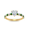 Load image into Gallery viewer, shared-prong-thin-heart-engagement-ring-with-emerald-in-FDENS3023HTRGEMGR-NL-YG