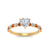 Load image into Gallery viewer, shared-prong-thin-heart-engagement-ring-with-orange-sapphire-in-FDENS3023HTRGSAOR-NL-YG