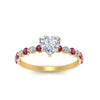 Load image into Gallery viewer, shared-prong-thin-heart-engagement-ring-with-pink-sapphire-in-FDENS3023HTRGSADRPI-NL-YG