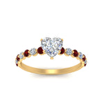 Load image into Gallery viewer, shared-prong-thin-heart-engagement-ring-with-ruby-in-FDENS3023HTRGRUDR-NL-YG
