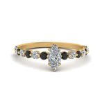 Load image into Gallery viewer, shared-prong-thin-marquise-engagement-ring-with-black-diamond-in-FDENS3023MQRGBLACK-NL-YG
