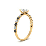 Load image into Gallery viewer, shared-prong-thin-marquise-engagement-ring-with-black-diamond-in-FDENS3023MQRGBLACK-NL-YG
