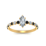 Load image into Gallery viewer, shared-prong-thin-marquise-engagement-ring-with-black-diamond-in-FDENS3023MQRGBLACK-NL-YG
