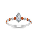 Load image into Gallery viewer, shared-prong-thin-marquise-engagement-ring-with-orange-sapphire-in-FDENS3023MQRGSAOR-NL-WG
