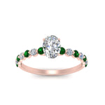Load image into Gallery viewer, shared-prong-thin-oval-engagement-ring-with-emerald-in-FDENS3023OVRGEMGR-NL-RG

