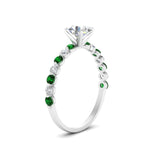 Load image into Gallery viewer, shared-prong-thin-oval-engagement-ring-with-emerald-in-FDENS3023OVRGEMGR-NL-WG
