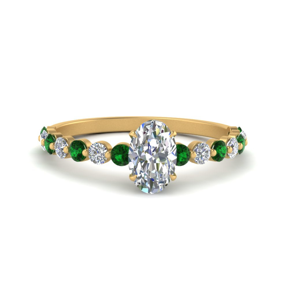 shared-prong-thin-oval-engagement-ring-with-emerald-in-FDENS3023OVRGEMGR-NL-YG
