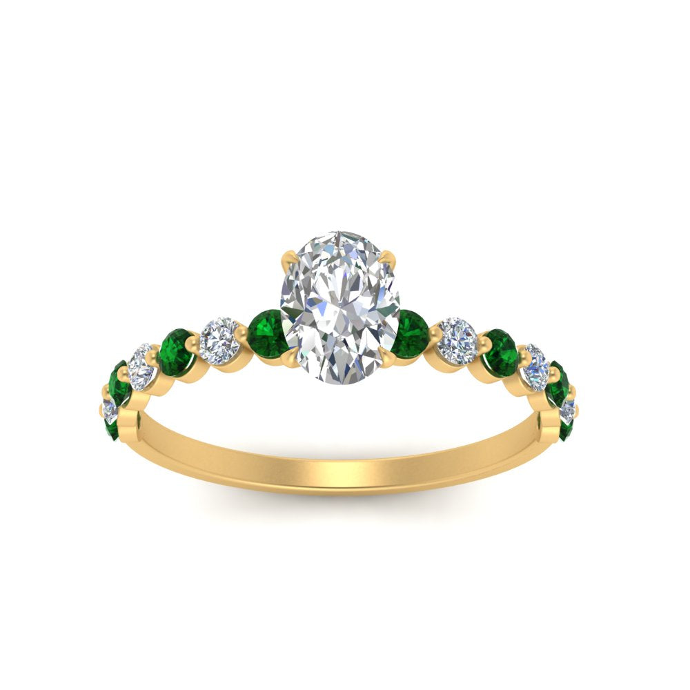 shared-prong-thin-oval-engagement-ring-with-emerald-in-FDENS3023OVRGEMGR-NL-YG