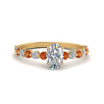 Load image into Gallery viewer, shared-prong-thin-oval-engagement-ring-with-orange-sapphire-in-FDENS3023OVRGSAOR-NL-YG
