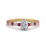 Load image into Gallery viewer, shared-prong-thin-oval-engagement-ring-with-pink-sapphire-in-FDENS3023OVRGSADRPI-NL-YG
