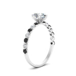 Load image into Gallery viewer, shared-prong-thin-pear-engagement-ring-with-black-diamond-in-FDENS3023PERGBLACK-NL-WG

