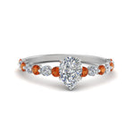 Load image into Gallery viewer, shared-prong-thin-pear-engagement-ring-with-orange-sapphire-in-FDENS3023PERGSAOR-NL-WG
