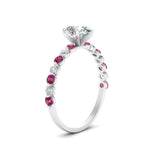 Load image into Gallery viewer, shared-prong-thin-pear-engagement-ring-with-pink-sapphire-in-FDENS3023PERGSADRPI-NL-WG
