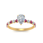 Load image into Gallery viewer, shared-prong-thin-pear-engagement-ring-with-pink-sapphire-in-FDENS3023PERGSADRPI-NL-YG
