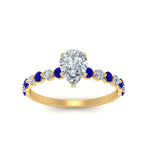 Load image into Gallery viewer, shared-prong-thin-pear-engagement-ring-with-sapphire-in-FDENS3023PERGSABL-NL-YG
