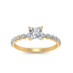 Load image into Gallery viewer, shared-prong-thin-princess-cut-engagement-ring-in-FDENS3023PRR-NL-YG
