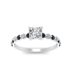 Load image into Gallery viewer, shared-prong-thin-princess-cut-engagement-ring-with-black-diamond-in-FDENS3023PRRGBLACK-NL-WG
