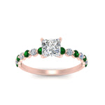 Load image into Gallery viewer, shared-prong-thin-princess-cut-engagement-ring-with-emerald-in-FDENS3023PRRGEMGR-NL-RG
