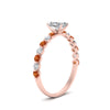 Load image into Gallery viewer, shared-prong-thin-radiant-engagement-ring-with-orange-sapphire-in-FDENS3023RARGSAOR-NL-RG