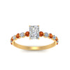 Load image into Gallery viewer, shared-prong-thin-radiant-engagement-ring-with-orange-sapphire-in-FDENS3023RARGSAOR-NL-YG