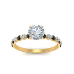 Load image into Gallery viewer, shared-prong-thin-round-engagement-ring-with-black-diamond-in-FDENS3023RORGBLACK-NL-YG
