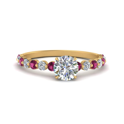 shared-prong-thin-round-engagement-ring-with-pink-sapphire-in-FDENS3023RORGSADRPI-NL-YG