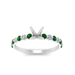 Load image into Gallery viewer, shared-prong-thin-semi-mount-engagement-ring-with-emerald-in-FDENS3023SMRGEMGR-NL-WG
