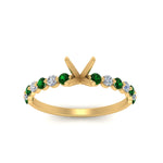 Load image into Gallery viewer, shared-prong-thin-semi-mount-engagement-ring-with-emerald-in-FDENS3023SMRGEMGR-NL-YG

