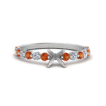 Load image into Gallery viewer, shared-prong-thin-semi-mount-engagement-ring-with-orange-sapphire-in-FDENS3023SMRGSAOR-NL-WG
