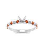 Load image into Gallery viewer, shared-prong-thin-semi-mount-engagement-ring-with-orange-sapphire-in-FDENS3023SMRGSAOR-NL-WG
