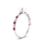 Load image into Gallery viewer, shared-prong-thin-semi-mount-engagement-ring-with-pink-sapphire-in-FDENS3023SMRGSADRPI-NL-WG
