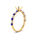 Load image into Gallery viewer, shared-prong-thin-semi-mount-engagement-ring-with-sapphire-in-FDENS3023SMRGSABL-NL-YG
