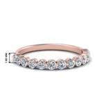 Load image into Gallery viewer, shared-single-prong-half-way-wedding-band-in-rose-gold-FD9478B(0.50ct)-NL-RG
