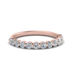 Load image into Gallery viewer, shared-single-prong-half-way-wedding-band-in-rose-gold-FD9478B(0.50ct)-NL-RG
