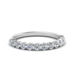 Load image into Gallery viewer, shared-single-prong-half-way-wedding-band-in-white-gold-FD9478B(0.50ct)-NL-WG

