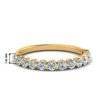 Load image into Gallery viewer, shared-single-prong-half-way-wedding-band-in-yellow-gold-FD9478B(0.50ct)-NL-YG
