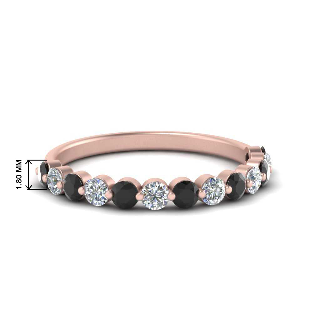 shared-single-prong-half-way-wedding-band-with-black-diamond-in-rose-gold-FD9478B(0.50ct)GBLACK-NL-RG