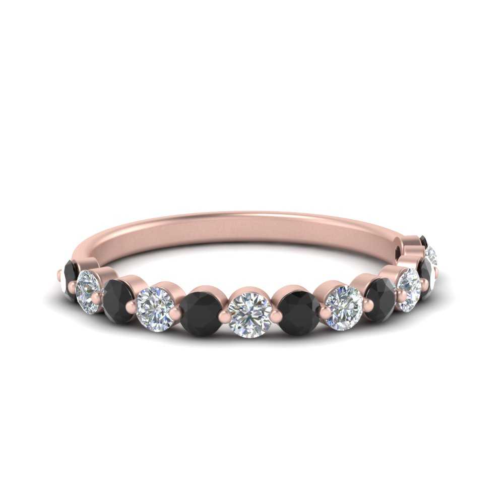 shared-single-prong-half-way-wedding-band-with-black-diamond-in-rose-gold-FD9478B(0.50ct)GBLACK-NL-RG