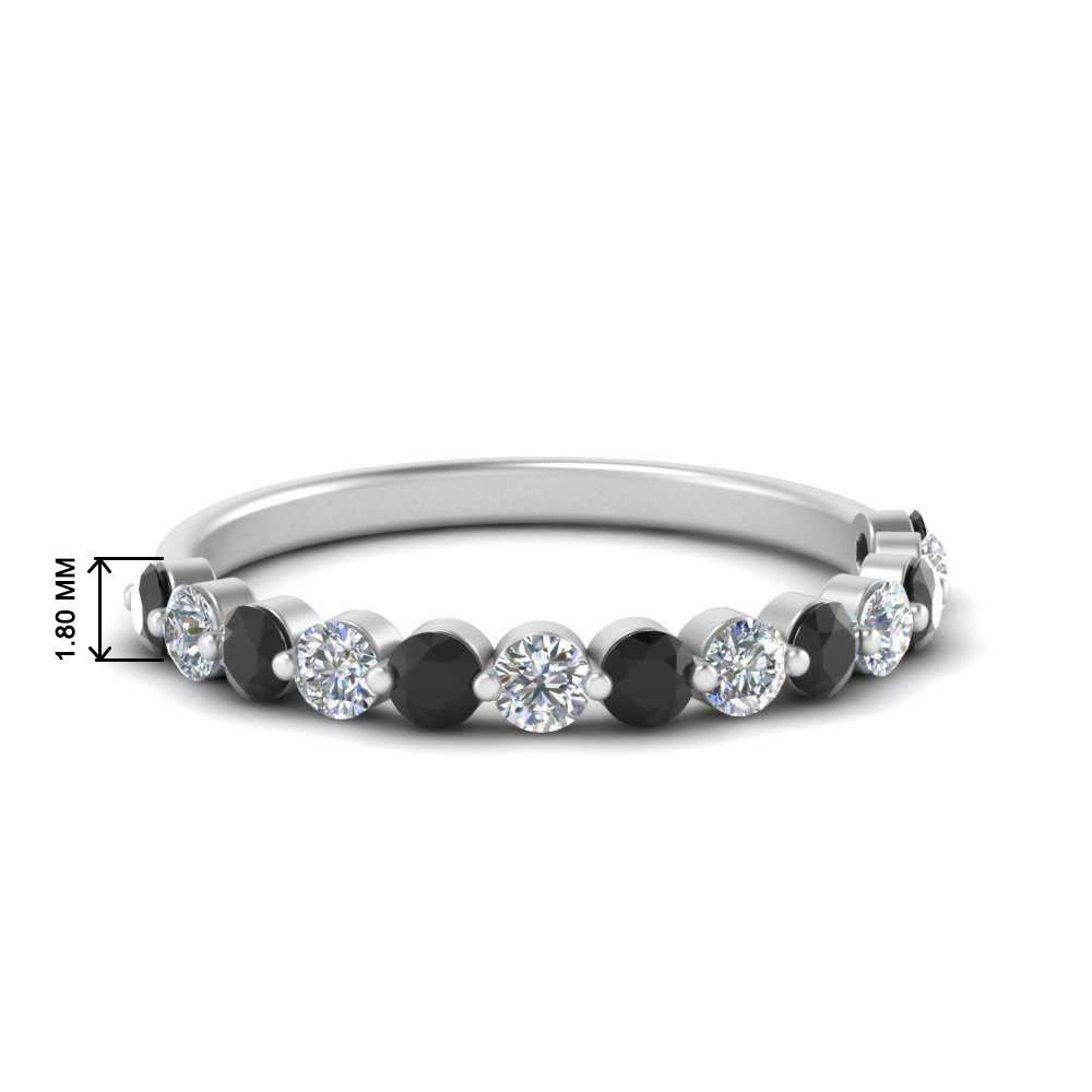 shared-single-prong-half-way-wedding-band-with-black-diamond-in-white-gold-FD9478B(0.50ct)GBLACK-NL-WG