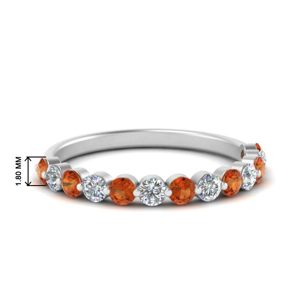 shared-single-prong-half-way-wedding-band-with-orange-sapphire-in-white-gold-FD9478B(0.50ct)GSAOR-NL-WG