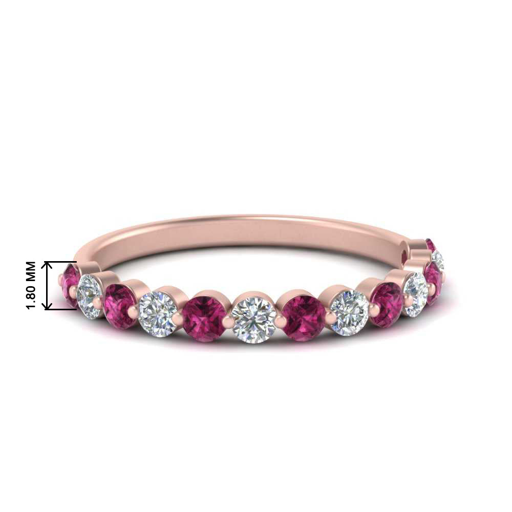 shared-single-prong-half-way-wedding-band-with-pink-sapphire-in-rose-gold-FD9478B(0.50ct)GSADRPI-NL-RG
