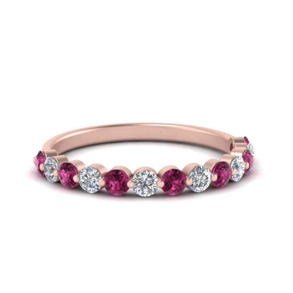 shared-single-prong-half-way-wedding-band-with-pink-sapphire-in-rose-gold-FD9478B(0.50ct)GSADRPI-NL-RG