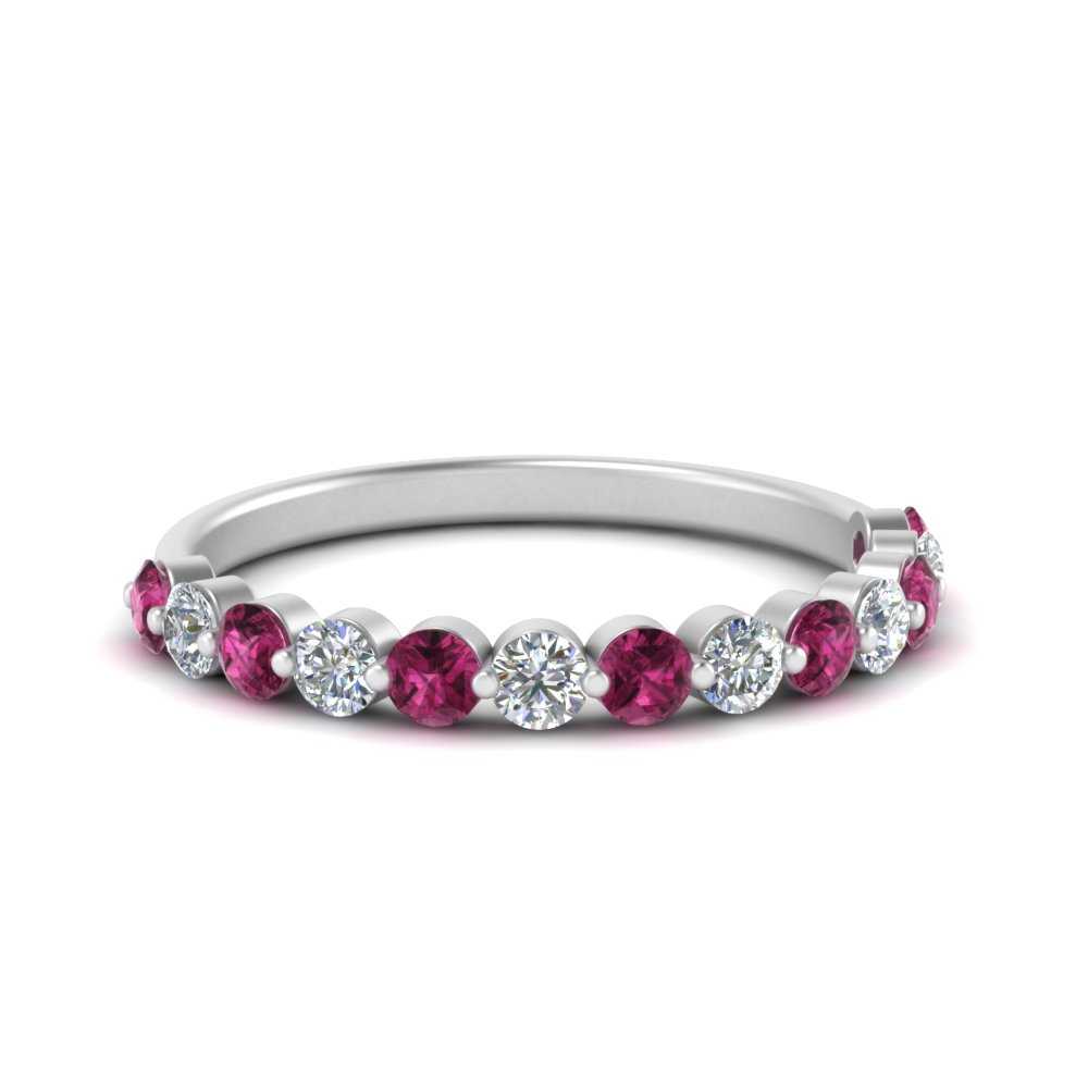 shared-single-prong-half-way-wedding-band-with-pink-sapphire-in-white-gold-FD9478B(0.50ct)GSADRPI-NL-WG