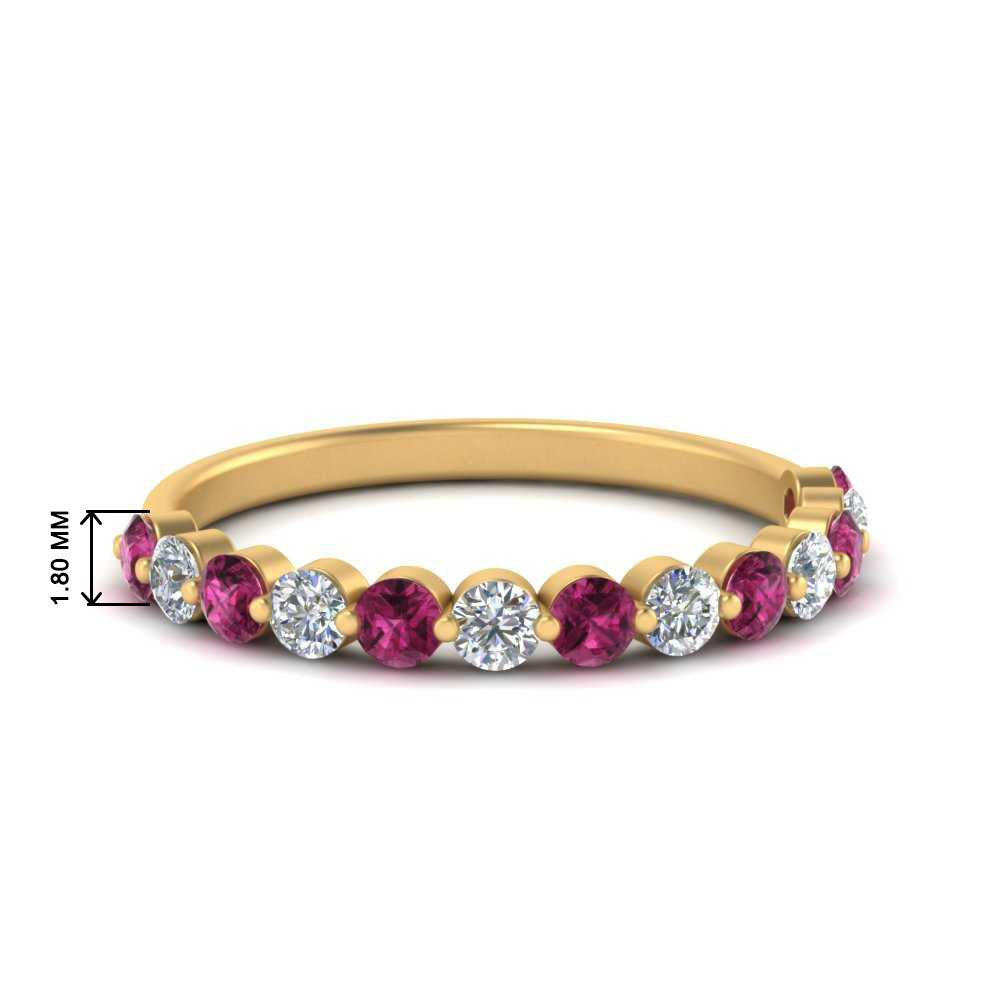 shared-single-prong-half-way-wedding-band-with-pink-sapphire-in-yellow-gold-FD9478B(0.50ct)GSADRPI-NL-YG