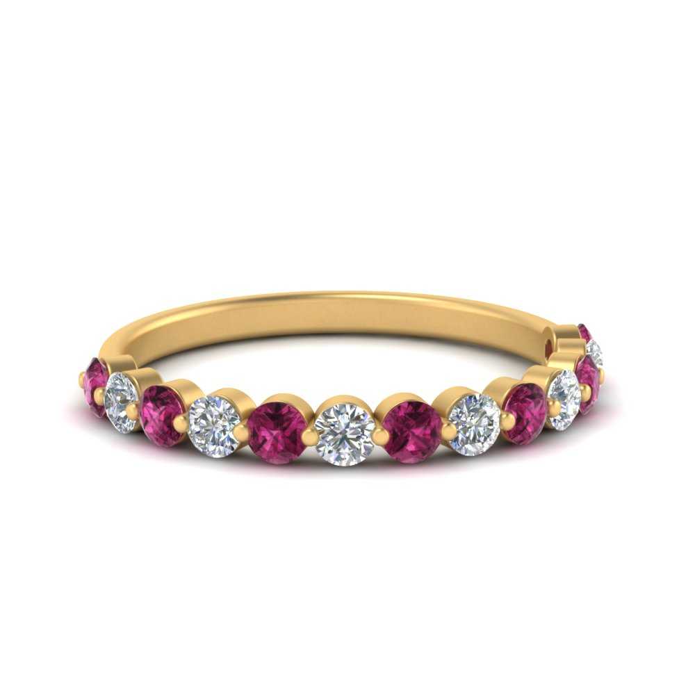 shared-single-prong-half-way-wedding-band-with-pink-sapphire-in-yellow-gold-FD9478B(0.50ct)GSADRPI-NL-YG