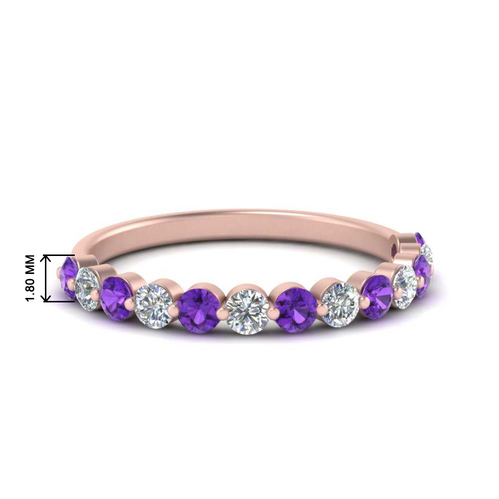 shared-single-prong-half-way-wedding-band-with-purple-topaz-in-rose-gold-FD9478B(0.50ct)GVITO-NL-RG