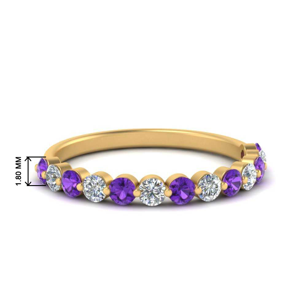 shared-single-prong-half-way-wedding-band-with-purple-topaz-in-yellow-gold-FD9478B(0.50ct)GVITO-NL-YG